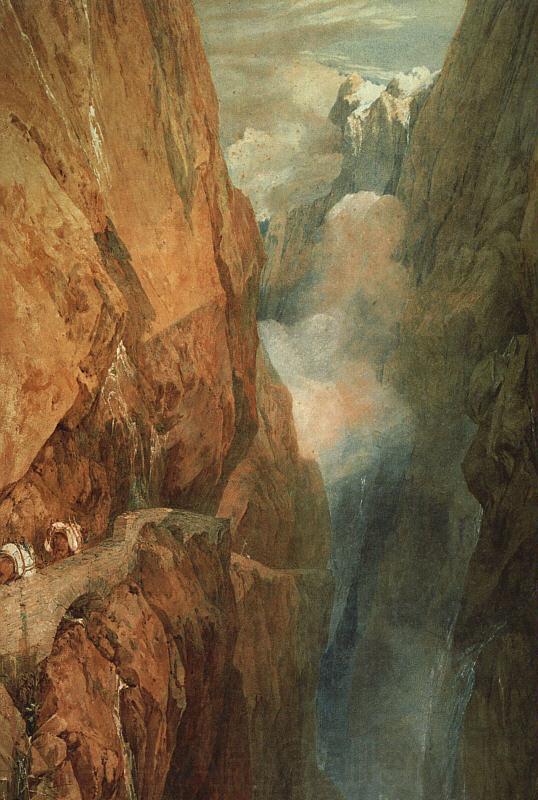 Joseph Mallord William Turner The Passage of the St.Gothard Spain oil painting art